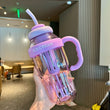 1200ML Large Capacity Water Bottle, Outdoor Sport Travel Bottle, Cute Portable Straw Water Bottle
