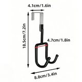 Set Of 3 Double Door Hook Hanger, Over The Door Hook, Soft Rubber Heavy Duty Hooks