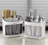 Chopstick Holder With Drainage Tray, Kitchen Utensil Holder With Water Drain Tray, Spoon Fork Chopsticks Storage Rack, Countertop Spoon  Drainage Shelf
