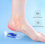 Silicone Gel Soft Insole Cushion,  Shoe Insole Heel Pad, Foot Massage Care Pad