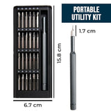 24‑in‑1 Compact Screwdriver Kit | High‑Precision Bits for Gadgets & Devices