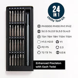 24‑in‑1 Compact Screwdriver Kit | High‑Precision Bits for Gadgets & Devices