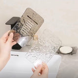 Non Slip Base Soap Tray, Water Draining Soap Holder, Self Emptying Soap Dish