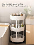 3 Tier Rolling Storage Cart With Wheels, Home Snack Vegetables Storage Rack with Wheels, Multi Tier Floor Rack Organizer, Movable Sundries Storage Organizer
