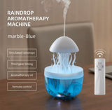 Rotating Raindrop Jellyfish Humidifier, Humidifier With Raindrops Mist, Aromatherapy Swing Jellyfish Humidifier