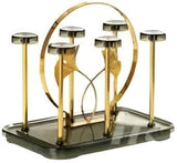 Elegant 6 slots Cup Holder, Cup Drying Rack Shelf, Cup Hanging Drainer, Cup Drain Rack, Countertop Cup Holder for Bottle, Glass, Mug