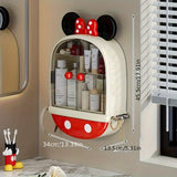 Mickey And Minnie Mouse Makeup Organizer, Wall Mounted Mickey Mouse Bathroom Organizer, Durable Plastic Bathroom Vanity Organizer