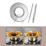 Frying Oil Filter Tray, Oil Drip Filter Colander, Fried Food Oil Draining Tray, Round Oil Filter Tray