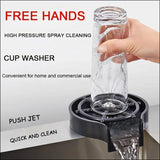 Automatic Cup Washer, Faucet Glass Cleaner For Kitchen Sink, Bar Glass Rinser Coffee Pitcher, Washer Bottle Rinser Wash Cup Tool, Faucet Bar Glass Rinse, Kitchen Sink Accessories Sets Glass Rinser, High Pressure Glass Cleaner