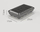 15 Grids Egg Storage Box, Refrigerator Egg Organizer, Egg Storage Tray, Portable Eggs Dispenser