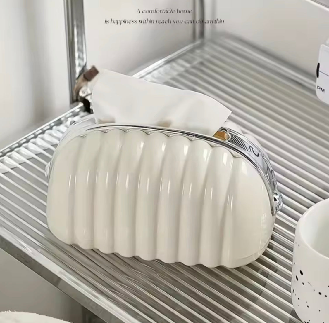 Creative Shell Tissue Box, Luxury Bread Style Tissue Box, Tea Table Decoration Napkin Paper Box