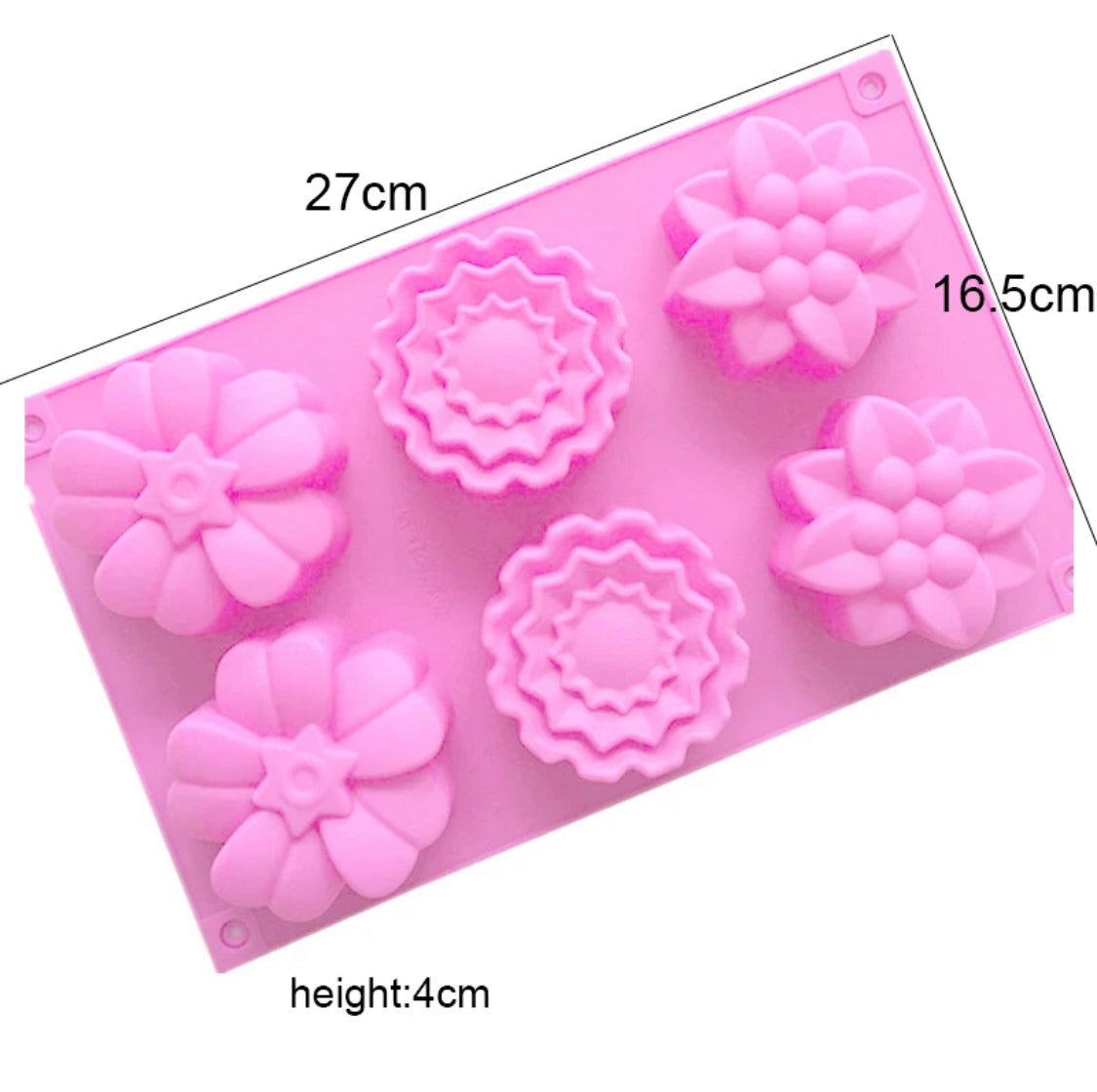 Silicone Chocolate Mold, Creative Non-Stick Cake Mold, Muffin Baking Mold