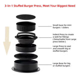 Burger Shape Maker, Hamburger Patty Maker, Quick Press Burger Mold, Premium Patty Former, Patty Press Maker