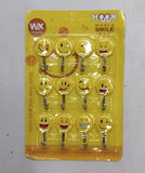 Multipurpose Strong Adhesive Wall Hook, Smiling Face Style Sticky Hooks, Strong Sticky Emojis Hook