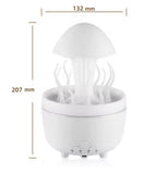 Rotating Raindrop Jellyfish Humidifier, Humidifier With Raindrops Mist, Aromatherapy Swing Jellyfish Humidifier