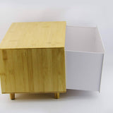 Wooden Bread Box And Tea Coffee Storage Set, Multipurpose Bread Storage Canister Set, Kitchen Bread Box Storage Set, Kitchen Counter Bread Box Organizer