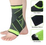 Compression Ankle Support Wrap, Adjustable Sport Wrap, Breathable Elastic Ankle Protector