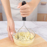 Metal Potato Masher, Rice Presser, Fruit Juice Maker, Potatoes Mud Pusher, Smooth Musher Crusher, Kitchen Accessories