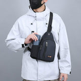 Travel Crossbody Bag, Large Capacity Oxford Cloth Shoulder Bag, Boys Fashion Lightweight Chest Bag