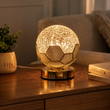 Crystal Ball Decorative Night Lamp,     Elegant Crystal Ball Table Light, Golden Decorative Ambient Night Light