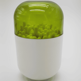 Emoi Cotton Bud Holder, Cotton Swabs Holder Organizer with Lid, Storage Canisters for Cotton Swabs