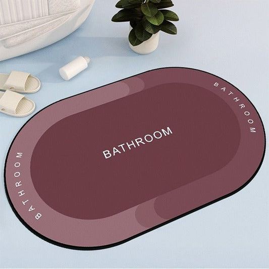 2PC Anti-Slip Bathroom Mat – Fast Drying Water Absorbent Floor Mat