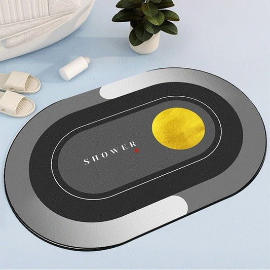 2PC Anti-Slip Bathroom Mat – Fast Drying Water Absorbent Floor Mat