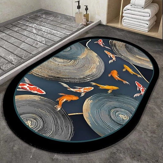 2PC Anti-Slip Bathroom Mat – Fast Drying Water Absorbent Floor Mat