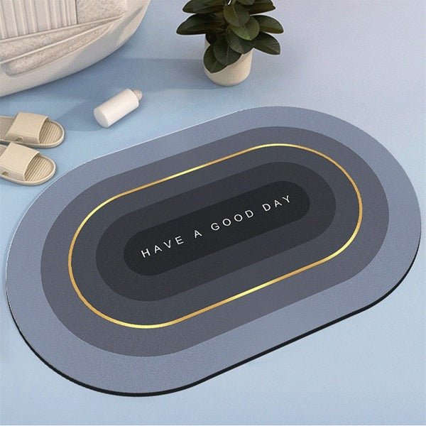 2PC Anti-Slip Bathroom Mat – Fast Drying Water Absorbent Floor Mat