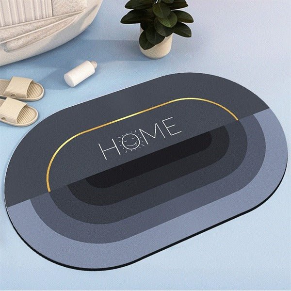 2PC Anti-Slip Bathroom Mat – Fast Drying Water Absorbent Floor Mat
