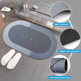 2PC Anti-Slip Bathroom Mat – Fast Drying Water Absorbent Floor Mat