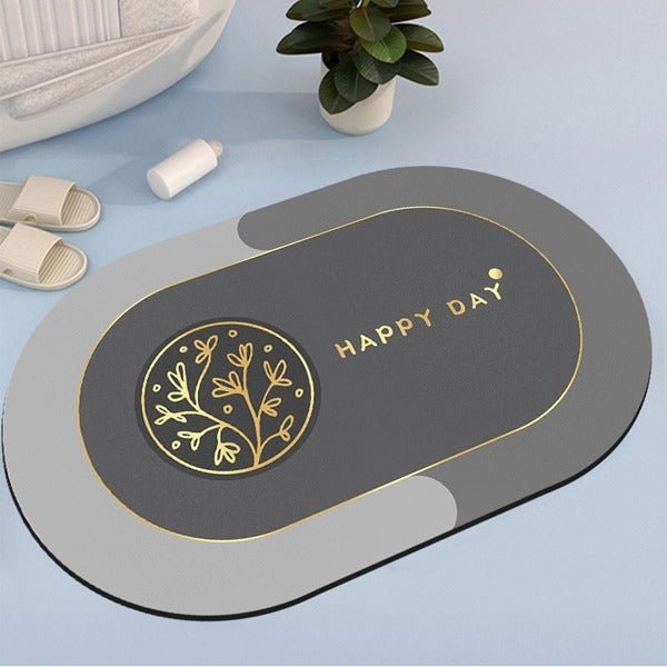 2PC Anti-Slip Bathroom Mat – Fast Drying Water Absorbent Floor Mat