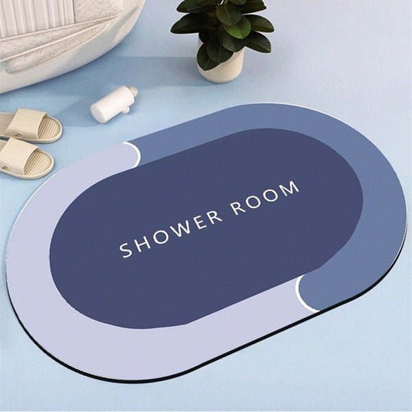 2PC Anti-Slip Bathroom Mat – Fast Drying Water Absorbent Floor Mat