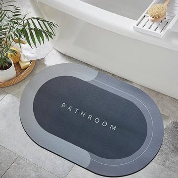 2PC Anti-Slip Bathroom Mat – Fast Drying Water Absorbent Floor Mat