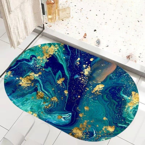 2PC Anti-Slip Bathroom Mat – Fast Drying Water Absorbent Floor Mat