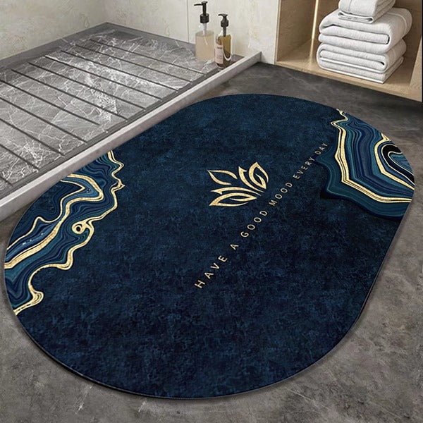 2PC Anti-Slip Bathroom Mat – Fast Drying Water Absorbent Floor Mat