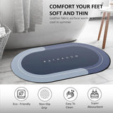 2PC Anti-Slip Bathroom Mat – Fast Drying Water Absorbent Floor Mat