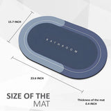 2PC Anti-Slip Bathroom Mat – Fast Drying Water Absorbent Floor Mat