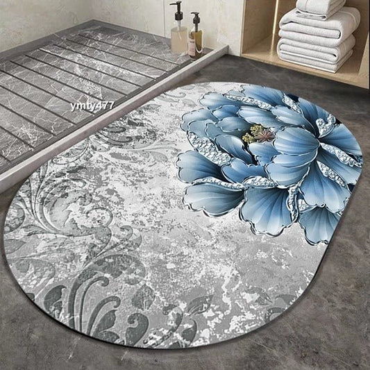 2PC Anti-Slip Bathroom Mat – Fast Drying Water Absorbent Floor Mat