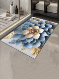 2PC Anti‑Slip Flower Design Bathroom Mat – Fast‑Drying, Water‑Absorbent Floor Mat