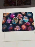 2PC Anti‑Slip Flower Design Bathroom Mat – Fast‑Drying, Water‑Absorbent Floor Mat
