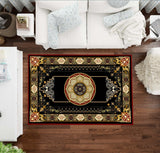 2PC Anti‑Slip Flower Design Bathroom Mat – Fast‑Drying, Water‑Absorbent Floor Mat