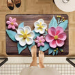 2PC Anti‑Slip Flower Design Bathroom Mat – Fast‑Drying, Water‑Absorbent Floor Mat