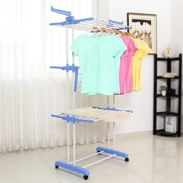 3-Layer Clothes Hanger – Adjustable Freestanding Garment Organizer