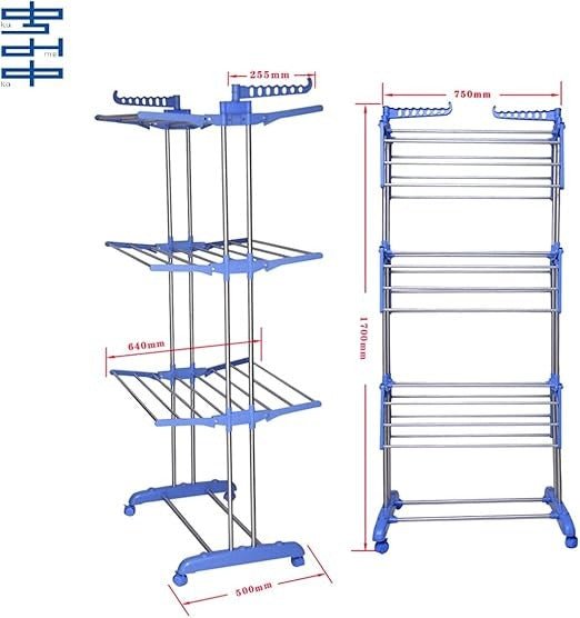 3-Layer Clothes Hanger – Adjustable Freestanding Garment Organizer