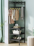 3-Layer Corner Clothes Rack – Space-Saving Organizer