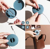 Pack Of 3 Rotatable Data Cable Storage Box, Multifunctional Desktop Wire Storage Organizer, Rotating Cable Organizer, Portable Wire Storage Case
