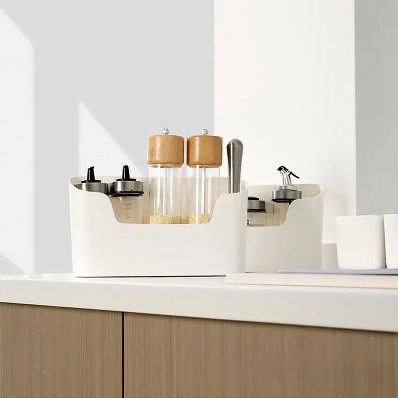 Compact Wall Hanging Organizer, Multipurpose Cabinet Door Seasoning Storage Holder, Home Remote Control Sundries Holder, Wall Mounted Operitacx Storage Box, Under Sink Drawer Shelf Bathroom Organizer