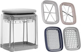 Manual Press Vegetable Cutter with Storage Box, Press Down Vegetable Cutter with Container, Multi Purpose Vegetable Slicer And Dicer, All in One Fruit And Vegetable Cutter