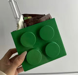 Wall Mounted Building Blocks Sticking Holder, Refrigerator Door Shelf Organizer,  Kitchen Fridge Accessories Organizer